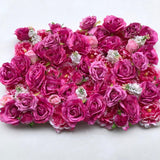 Hot Pink with Ivory Flower Wall - Starlight Flower Walls