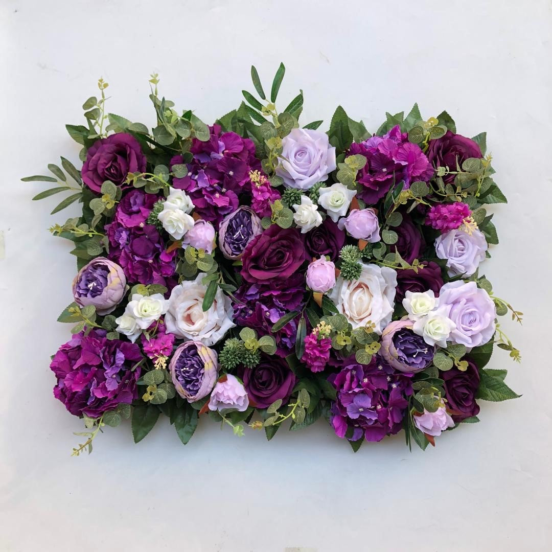 Purple Foliage Flower Wall Flower Walls to Buy or Hire
