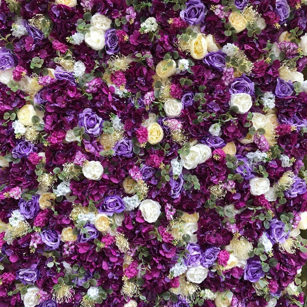 Purple Meadow Flower Wall - Starlight Flower Walls
