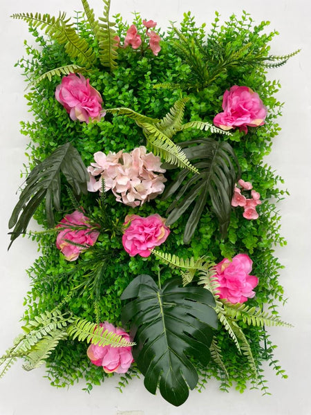 Jungle with Pink Flower Wall - Starlight Flower Walls
