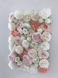 Ivory, White & Pink Flower Wall - Starlight Flower Walls