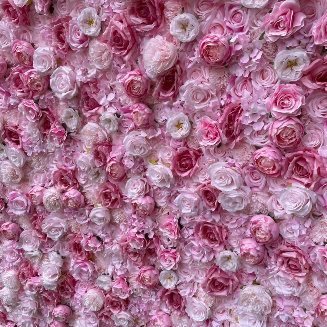 Pink Flower Wall