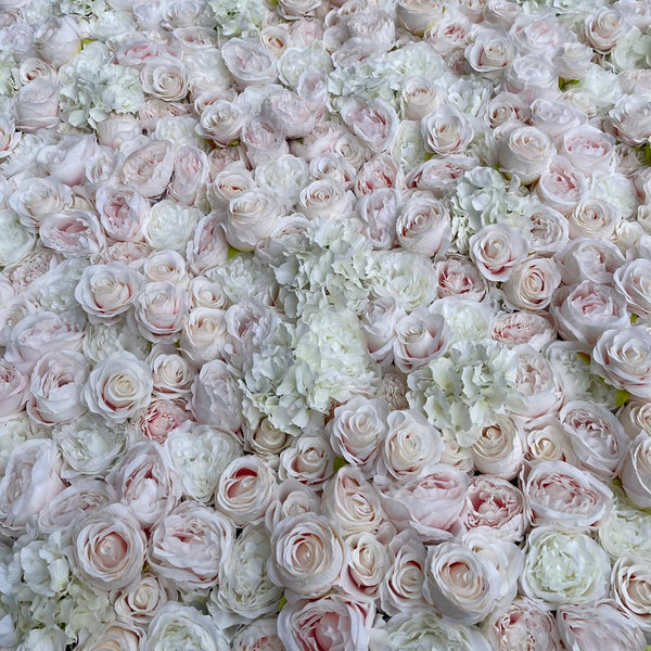 Pretty Pink and Ivory Flower Wall - Starlight Flower Walls