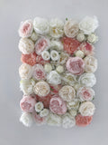 Ivory, White & Pink Flower Wall - Starlight Flower Walls