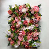 Blush Pinks and Green Foliage Flower Wall - Starlight Flower Walls