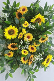 Sunflower and Foliage Floral Arrangement - Starlight Flower Walls
