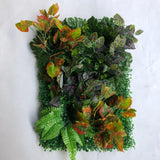 Autumn Croton Mix Foliage Flower Wall Panel - Starlight Flower Walls