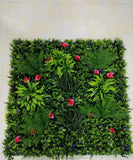 Rose & Fern Garden Artificial Greenery Wall Panel - Starlight Flower Walls