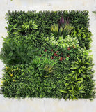 Wildflower Fern Mix Artificial Greenery Wall Panel - Starlight Flower Walls