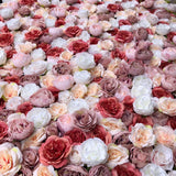 Pink, Peach & Ivory Flower Wall - Starlight Flower Walls