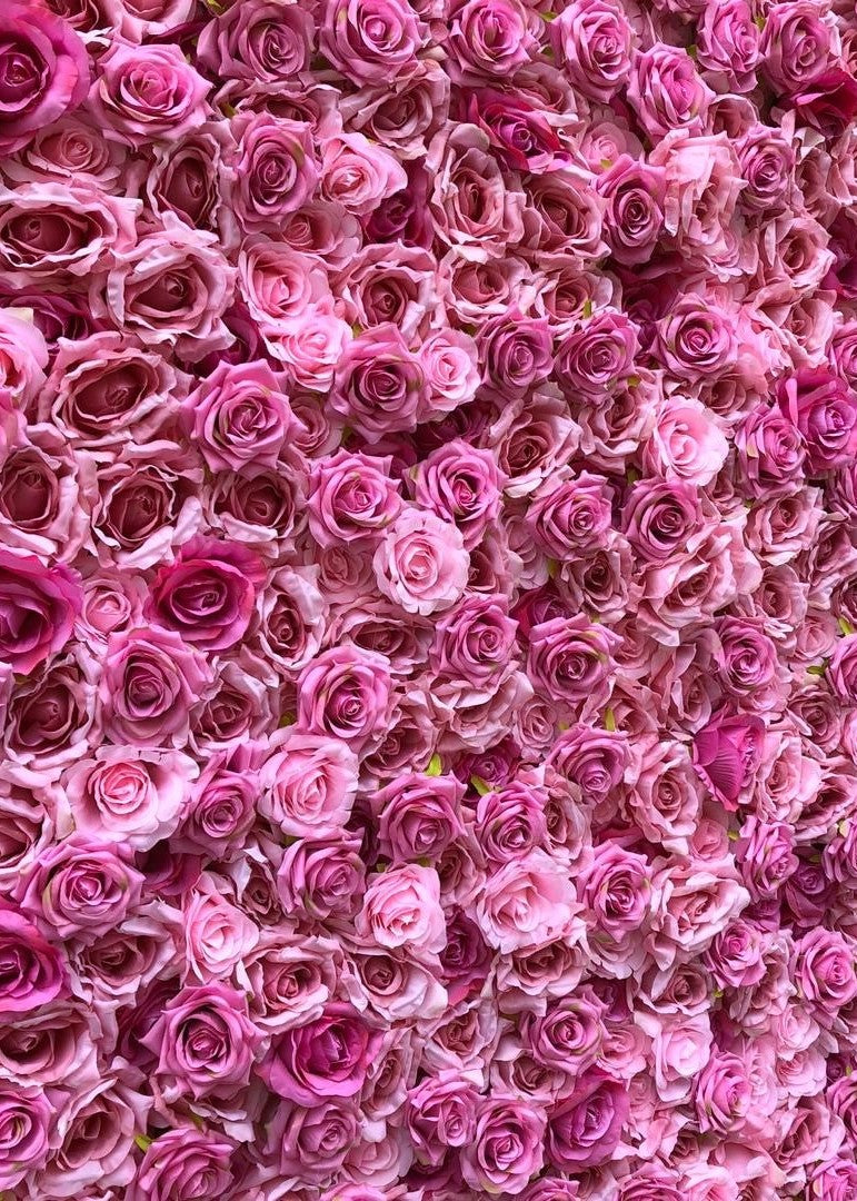 Hot Pink Flower Wall
