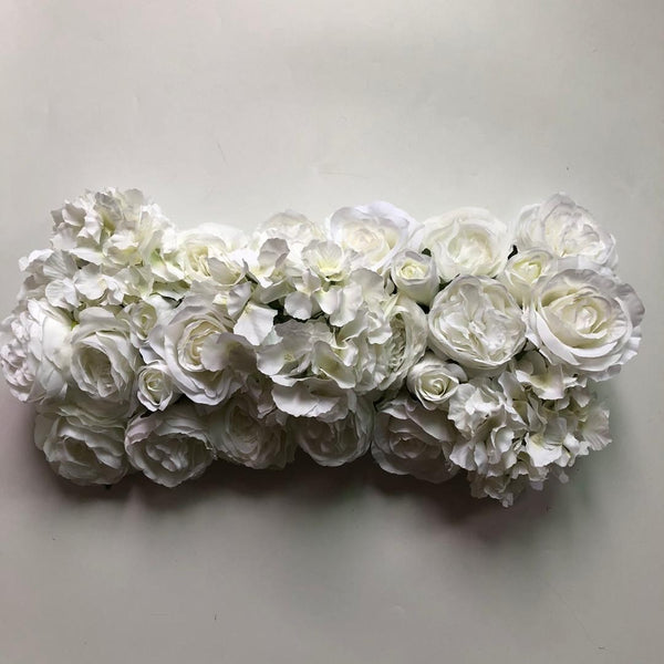 Ivory Classic Floral Runner - Starlight Flower Walls