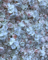 Soft Pink & Ivory Flower Wall - Starlight Flower Walls