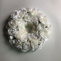 Ivory Classic Floral Wreath - Starlight Flower Walls